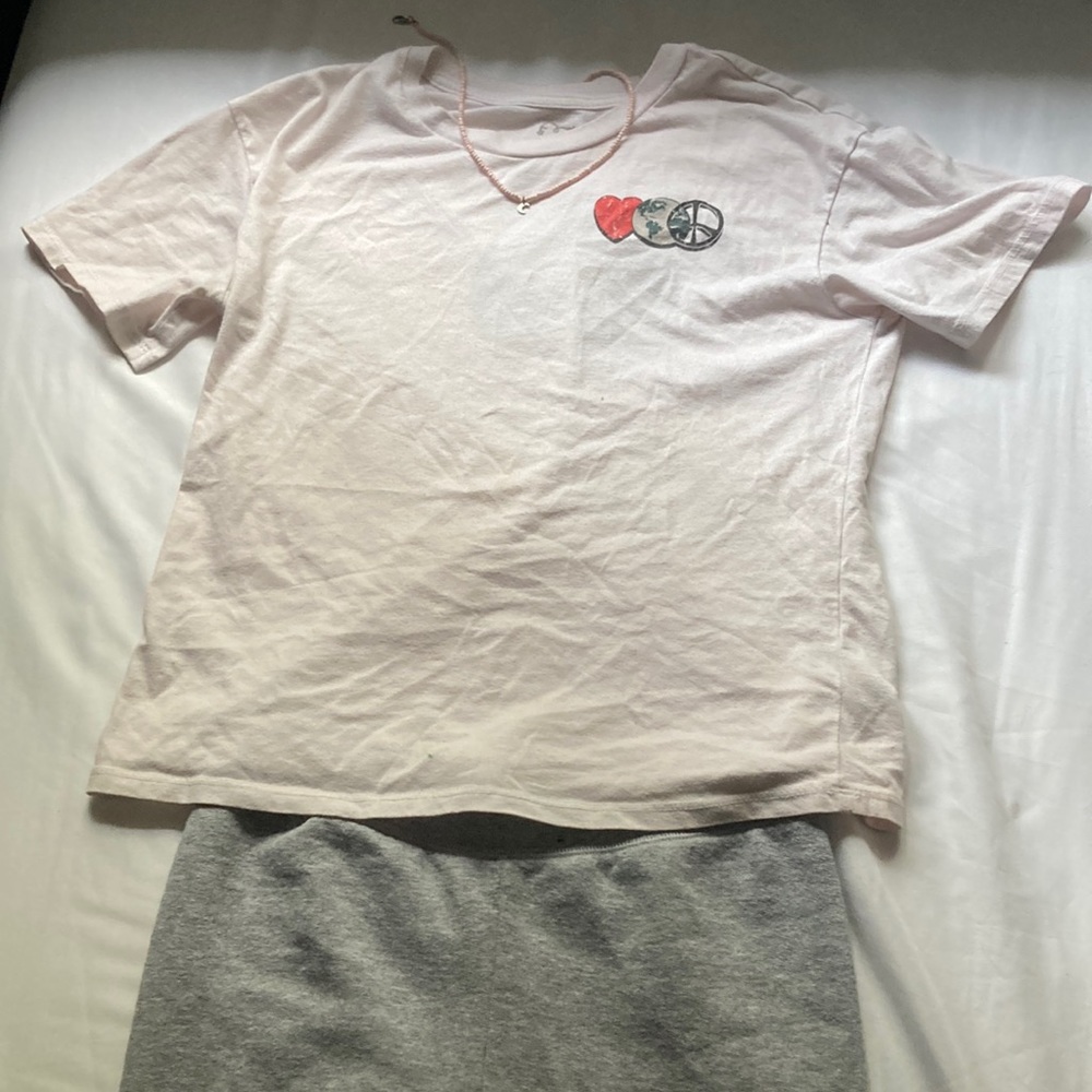 White T Shirt We Are All Connected